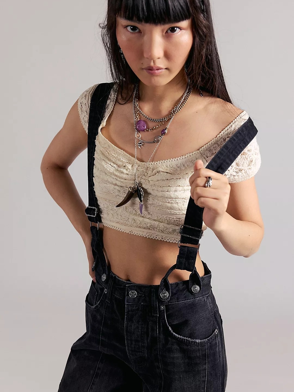 We The Free Berkley Suspender Jeans